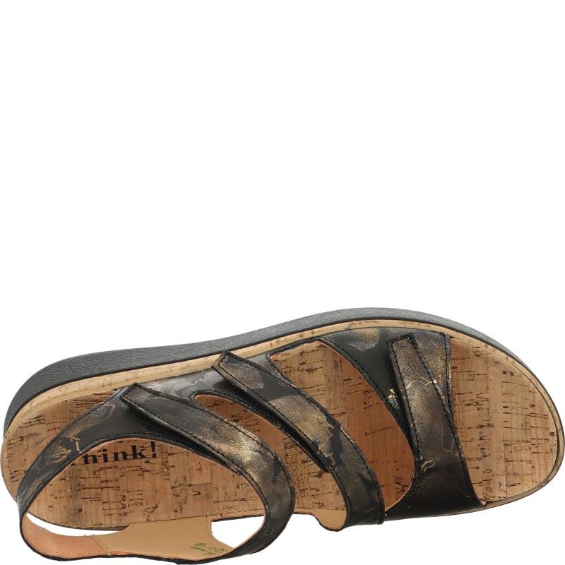 Think MEGGIE Strap sandal - Material: Leather in Multicolored