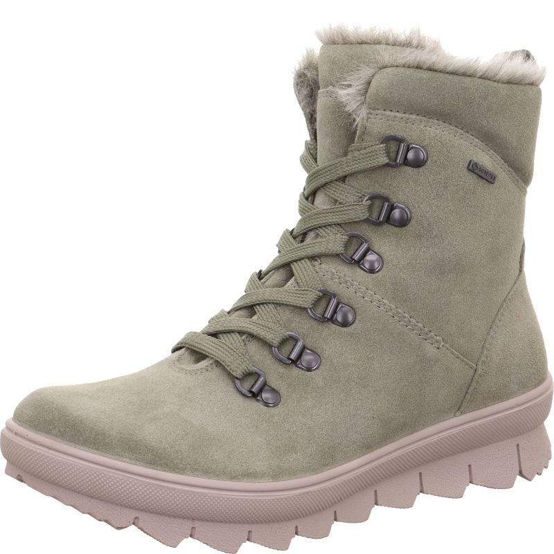 Legero NOVARA Damen Schnürboots - Material: Leder in Grün