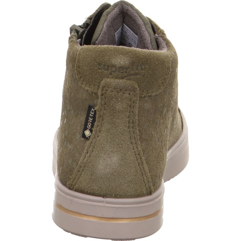 Superfit STELLA Sneaker high - Material: Leder/Textil in Grün