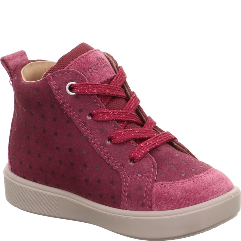 Superfit SUPIES Mädchen Sneaker high - Material: Leder/Textil in Rot