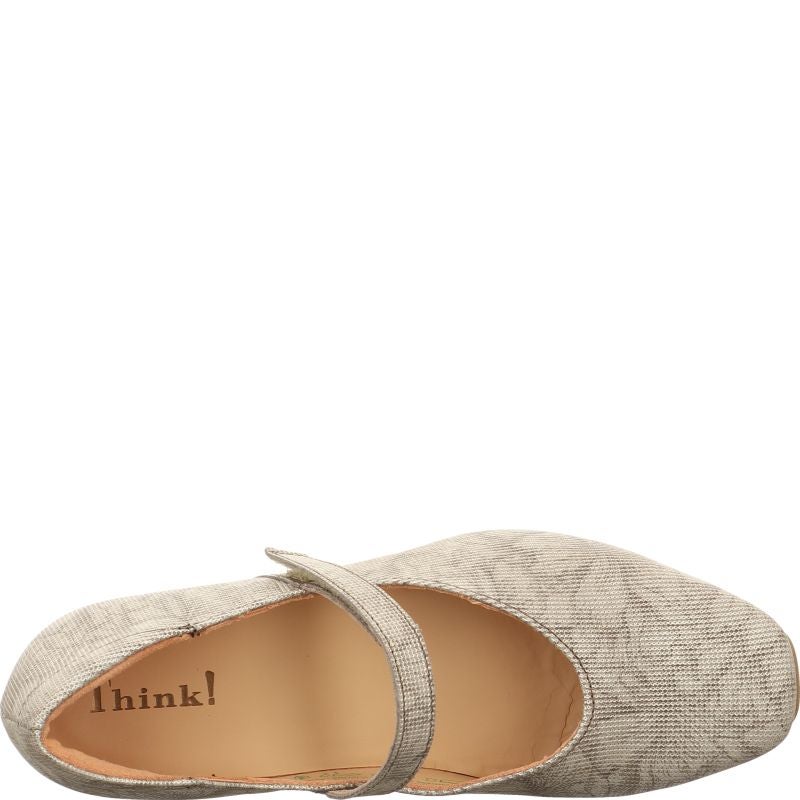 Think GAUDI Ballerina - Material: Leather in Grey