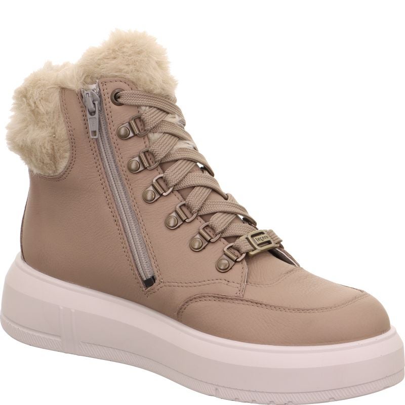 Legero WONDER Damen Schnürboots - Material: Leder/Textil in Beige