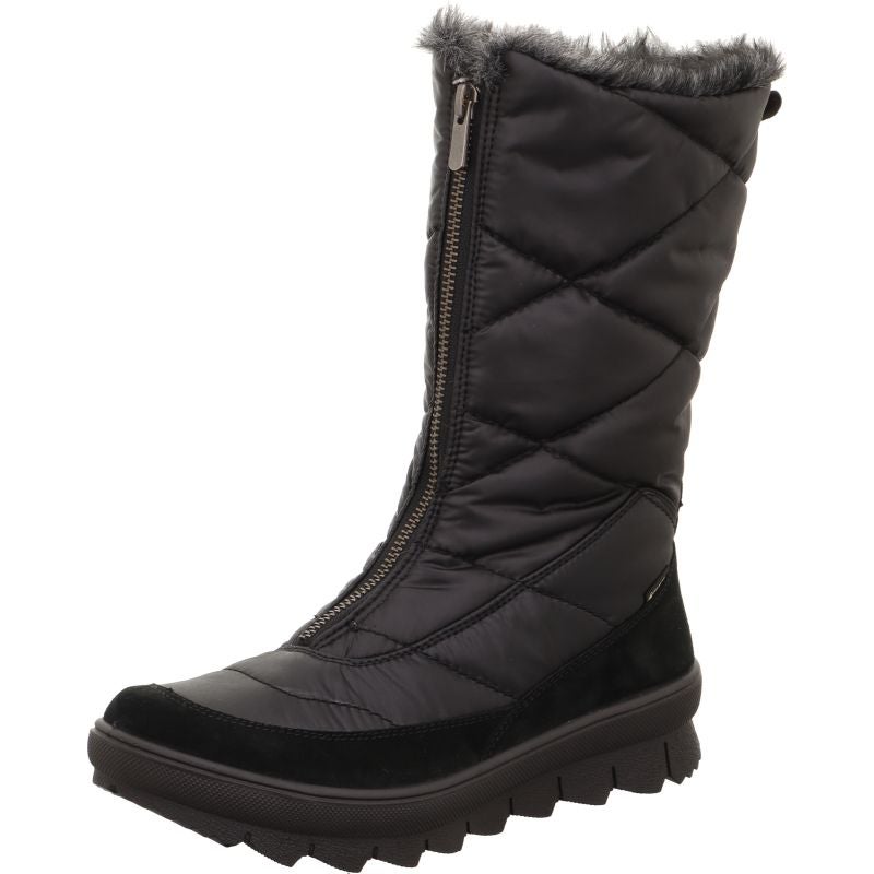 legero NOVARA Damen Stiefel - Material: Leder/Textil in Schwarz