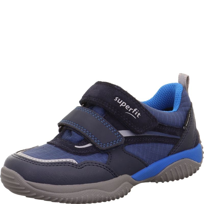 Superfit STORM Unisex | Boys Sneakers low - Material: Leder/Sonstiges Material/Texti in Blue