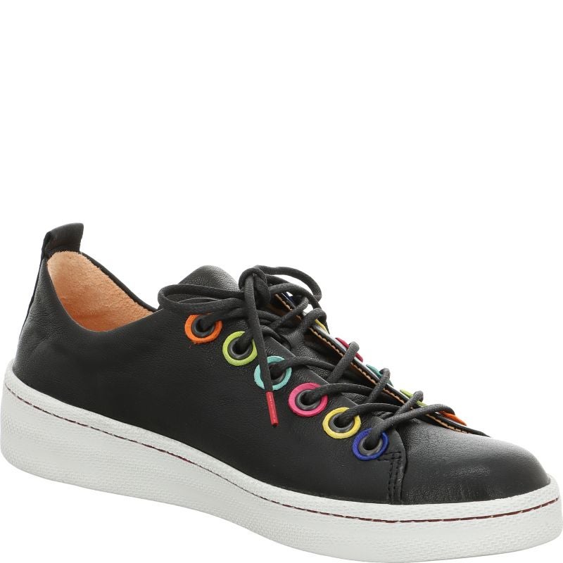 Think KUMI Woman Sneakers low - Material: Leather in Black