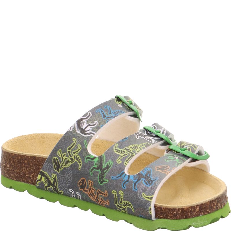 Superfit FUSSBETTPANTOFFEL Boys Slipper - Material: Sonstiges Material in Grey