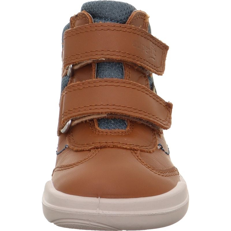 Superfit SUPERFREE Unisex | Boys Sneakers high - Material: Leather/Textil in Brown