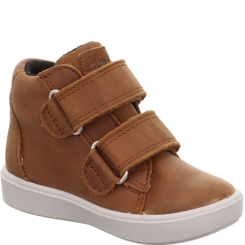 Superfit SUPIES Jungen Sneaker high - Material: Leder/Textil in Braun