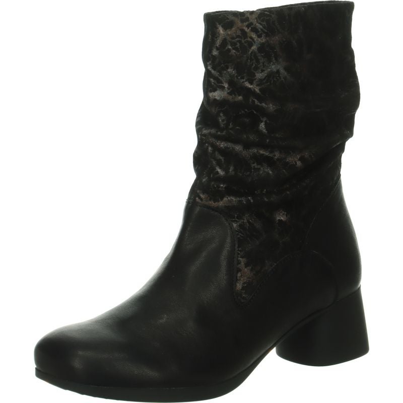 Think NANI Woman Ankle boot - Material: Leather in Black