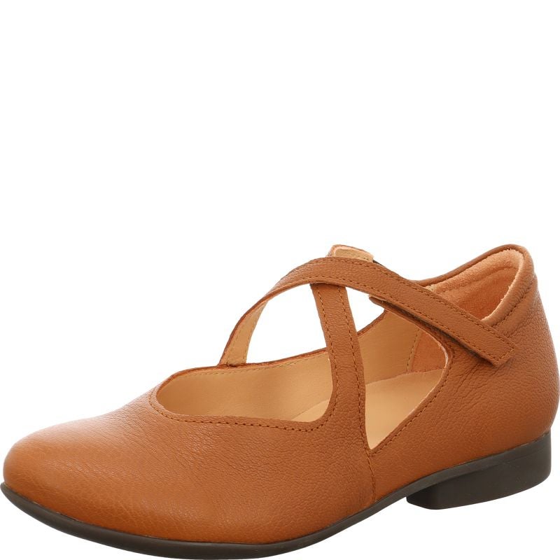 Think GUAD2 Woman Ballerina - Material: Leather in Brown