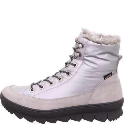 Legero NOVARA Damen Schnürboots - Material: Leder/Textil in Grau