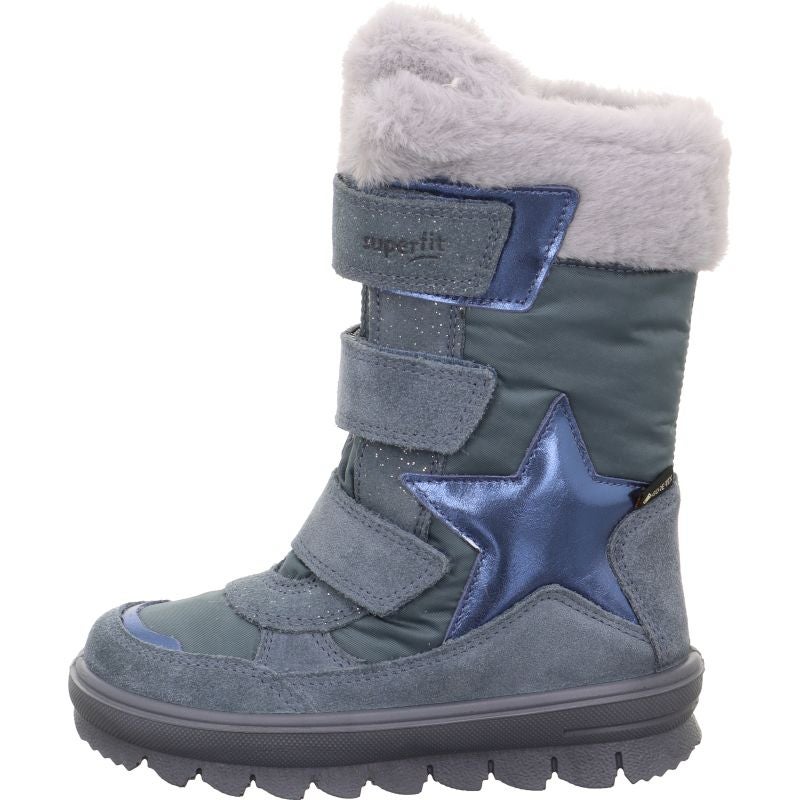 Superfit FLAVIA Girls Boot - Material: Leather/Textil in Blue