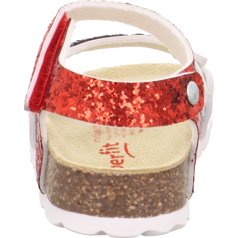 Superfit FUSSBETTPANTOFFEL Girls Sandal - Material: Sonstiges Material in Red