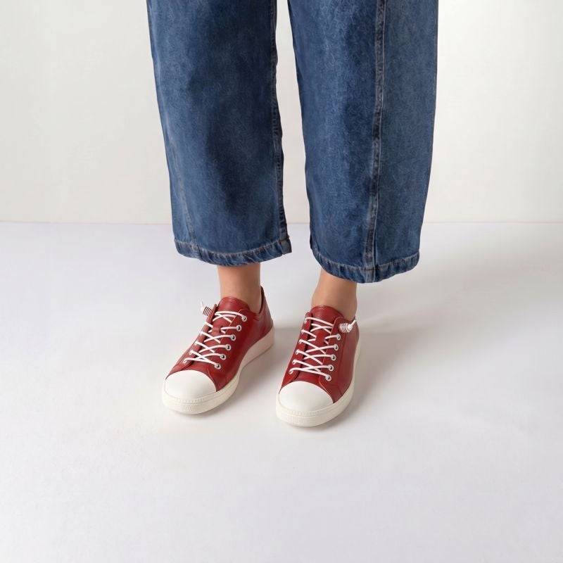Think! TURNA DAMEN Damen Sneaker low - Material: Leder in Rot