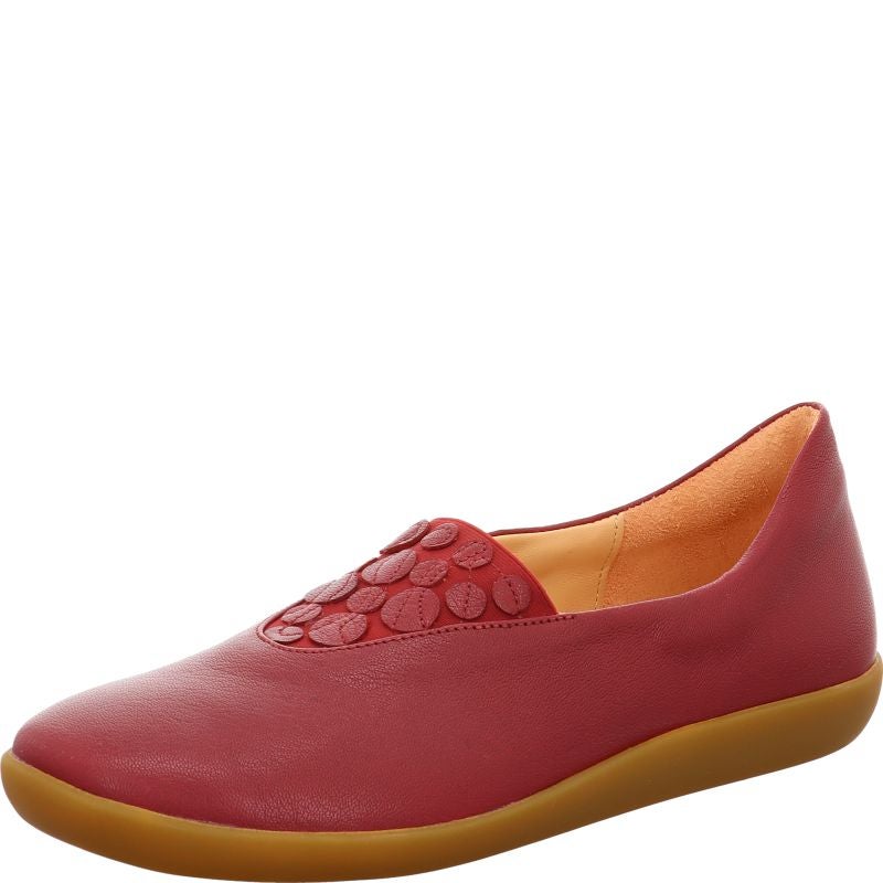 Think NATURE Ballerina - Material: Leather in Red