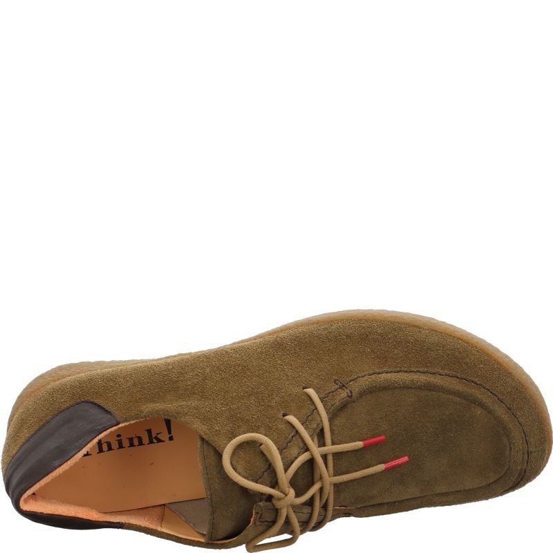 Think GEOAG Men Lace up shoe - Material: Leather in Brown