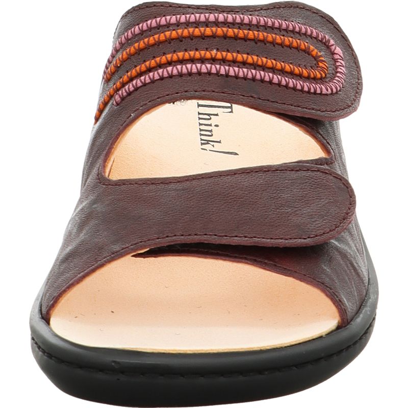 Think! CAMILLA Damen Pantolette - Material: Leder in Rot