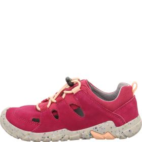 Superfit TRACE Girls Sneakers low - Material: Leather/Textil in Red