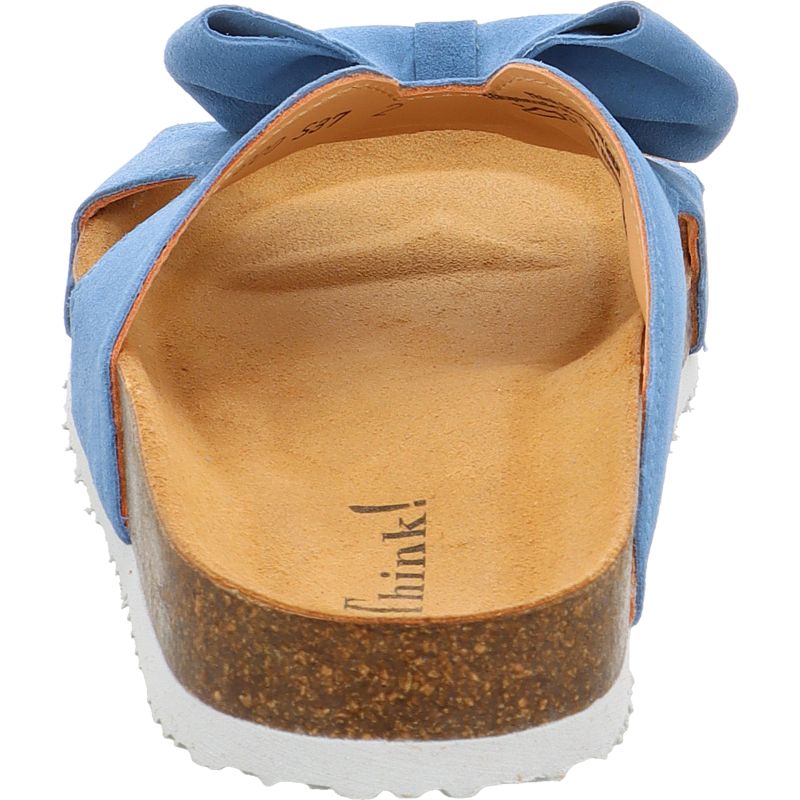 Think! CRISSI Damen Pantolette - Material: Leder in Blau