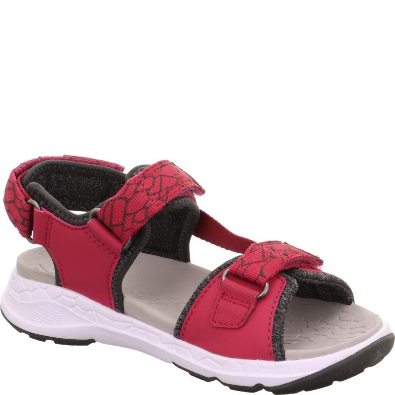 Superfit CRISS CROSS Girls Sandal - Material: Textil/Sonstiges Material in Red