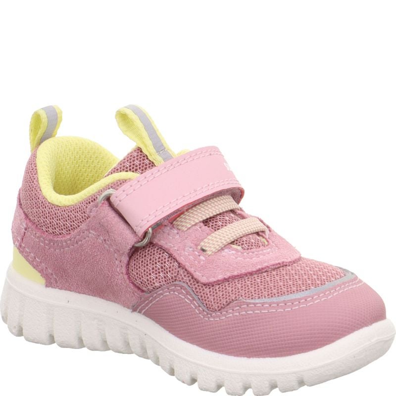 Superfit SPORT7 MINI Mädchen Sneaker low - Material: Leder/Sonstiges Material/Textil in Rosa