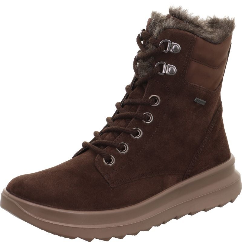 legero DREAMER Damen Schnürboots - Material: Leder in Braun