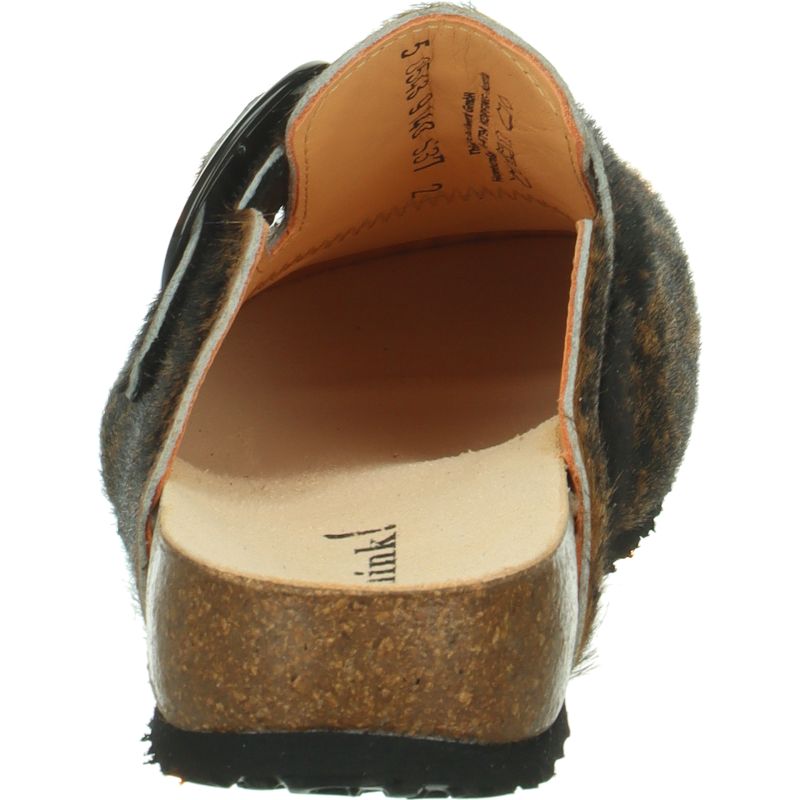 Think JULIA DAMEN Clog - Material: Leather in Multicolored