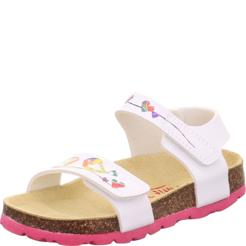 Superfit FUSSBETTPANTOFFEL Girls Sandal - Material: Sonstiges Material in White