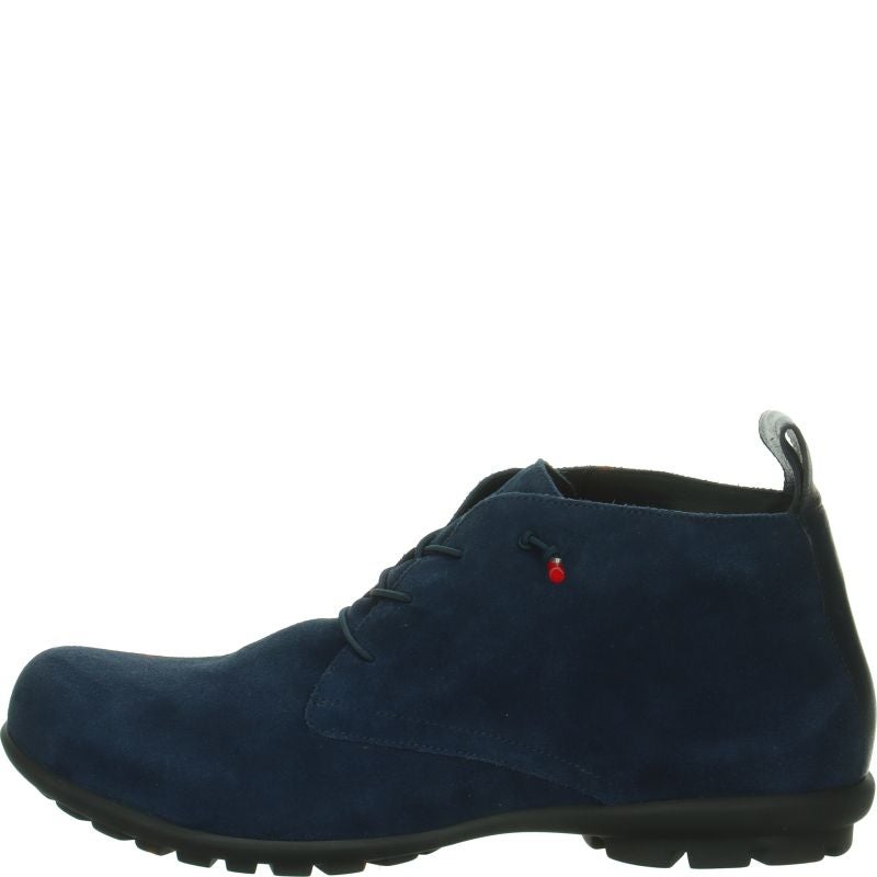 Think KONG HERREN Ankle boot - Material: Leather in Blue