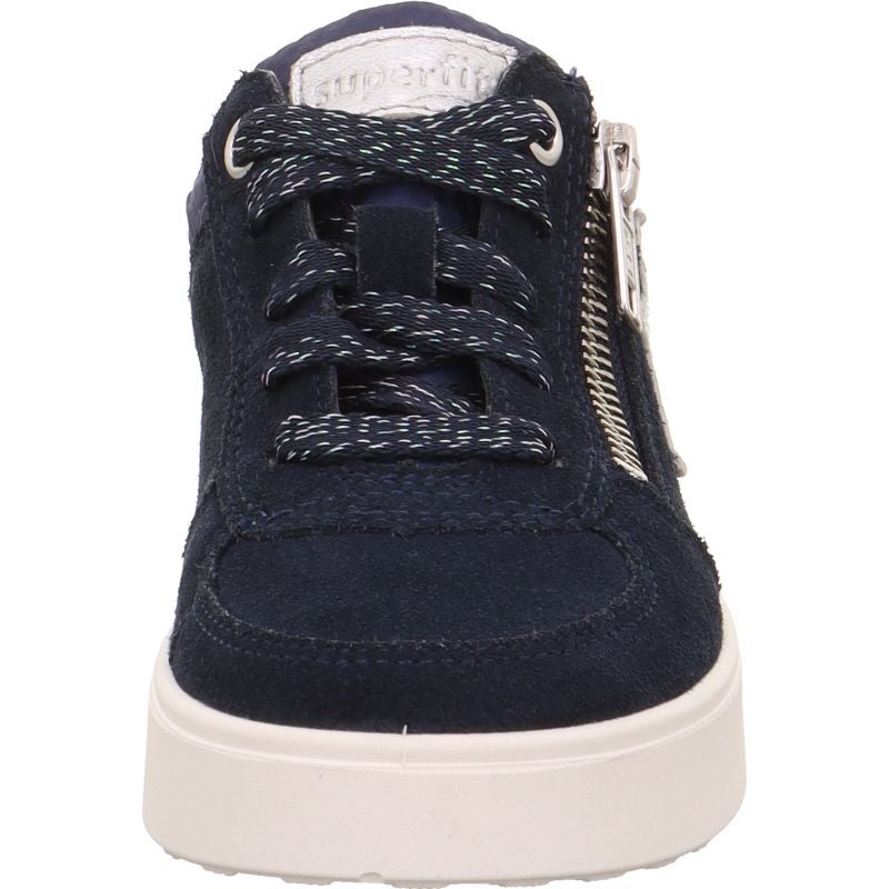 Superfit STELLA Mädchen Sneaker low - Material: Leder/Sonstiges Material/Textil in Blau