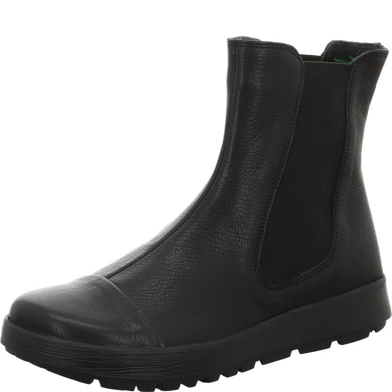 Think COMODA Woman Chelsea boot - Material: Leather in Black