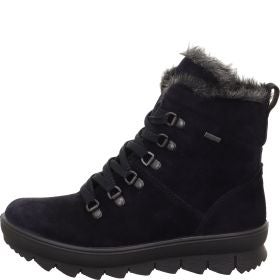 Legero NOVARA Woman Lace-up boot - Material: Leather in Blue