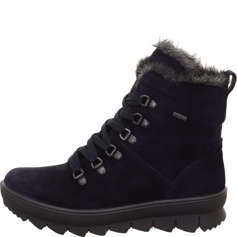 Legero NOVARA Damen Schnürboots - Material: Leder in Blau