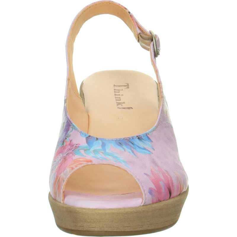 Think ZEPPA Woman Sandal - Material: Leather in Multi Colour